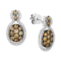 Top 10 ✔️ Le Vian Chocolatier® Diamond Cluster Drop Earrings (1 Ct. T.w.) In 14k White Gold 🥰 -Le Vian Shop unnamed file 307