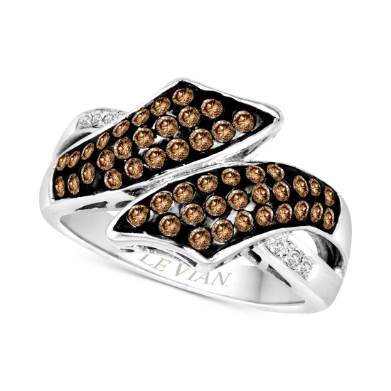 Promo 😍 Le Vian Chocolatier® Diamond Bypass Ring (5/8 Ct. T.w.) In 14k White Gold 😉 4 Promo 😍 Le Vian Chocolatier® Diamond Bypass Ring (5/8 Ct. T.w.) In 14k White Gold 😉 - Image 2