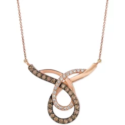 Best Pirce 😍 Le Vian Peach Morganite (3/4 Ct. T.w.) & Diamond (1/3 Ct. T.w.) Heart Cross 18 Pendant Necklace In 14k Rose Gold Strawberry Gold 💯 -Le Vian Shop unnamed file 327