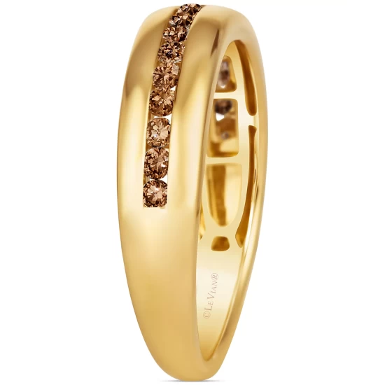 Flash Sale 🛒 Le Vian Chocolatier® Men's Chocolate Diamond Band (1/2 Ct. T.w.) In 14k Gold 🔔 6 Flash Sale 🛒 Le Vian Chocolatier® Men's Chocolate Diamond Band (1/2 Ct. T.w.) In 14k Gold 🔔 - Image 4