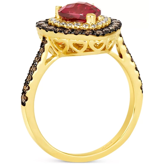 Brand new ๐ Le Vian Diamond Pavรฉ Wide Multi-Row Ring (1-1/2 Ct. T.w.) In 14k Rose Gold ๐ 4 Brand new ๐ Le Vian Diamond Pavรฉ Wide Multi-Row Ring (1-1/2 Ct. T.w.) In 14k Rose Gold ๐ - Image 2