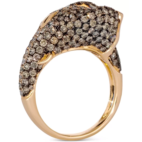 Buy 💯 Le Vian Multicolor Diamond Ombré Elephant Ring (3 Ct. T.w.) In 14k Gold Yellow Gold ✨ 8 Buy 💯 Le Vian Multicolor Diamond Ombré Elephant Ring (3 Ct. T.w.) In 14k Gold Yellow Gold ✨ - Image 6