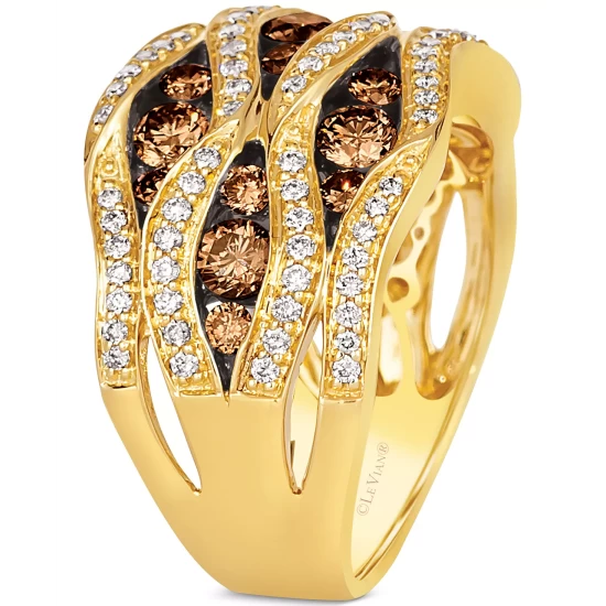 Hot Sale 🌟 Le Vian Chocolate Diamond & Vanilla Diamond Swirl Jewelry Collection In 14k Rose Gold ❤️ 3 Hot Sale 🌟 Le Vian Chocolate Diamond & Vanilla Diamond Swirl Jewelry Collection In 14k Rose Gold ❤️