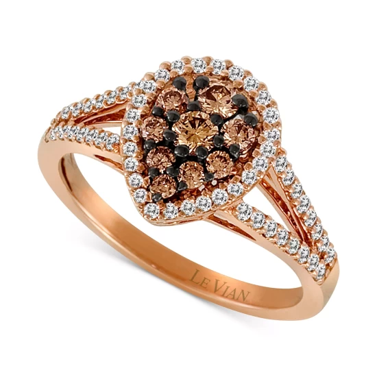 Best deal ✔️ Le Vian Chocolatier® Diamond Teardrop Split Shank Ring (3/4 Ct. T.w.) In 14k Rose Gold No Color 😉 4 Best deal ✔️ Le Vian Chocolatier® Diamond Teardrop Split Shank Ring (3/4 Ct. T.w.) In 14k Rose Gold No Color 😉 - Image 2