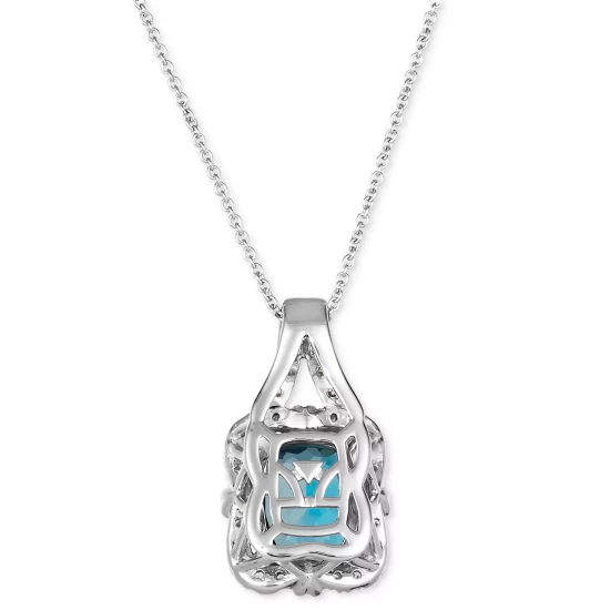 Best deal 🤩 Le Vian Deep Sea Blue Topaz (3 Ct. T.w.) & Diamond (3/8 Ct. T.w.) Adjustable 20 Pendant Necklace In 14k White Gold 14k Vanilla Gold Pendant 🌟 6 Best deal 🤩 Le Vian Deep Sea Blue Topaz (3 Ct. T.w.) & Diamond (3/8 Ct. T.w.) Adjustable 20 Pendant Necklace In 14k White Gold 14k Vanilla Gold Pendant 🌟 - Image 4