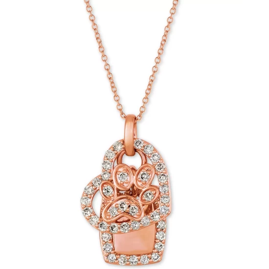 Best reviews of ✨ Le Vian Nude™ Diamond Heart & Paw 20 Pendant Necklace (1/3 Ct. T.w.) In 14k Rose Gold ⌛ 4 Best reviews of ✨ Le Vian Nude™ Diamond Heart & Paw 20 Pendant Necklace (1/3 Ct. T.w.) In 14k Rose Gold ⌛ - Image 2