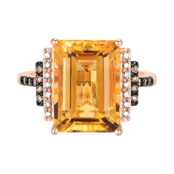 Promo 🔔 Le Vian Cinnamon Citrine (5-3/4 Ct. T.w.) & Diamond (1/4 Ct. T.w.) Statement Ring In 14k Rose Gold ❤️ -Le Vian Shop unnamed file 419