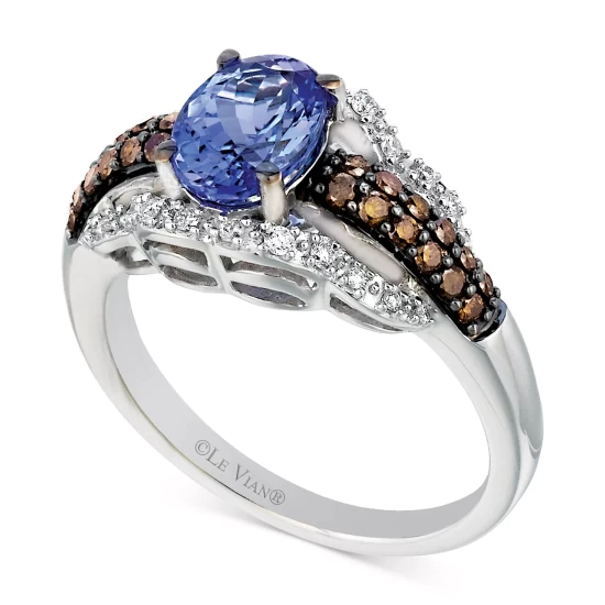 Flash Sale 🧨 Le Vian Chocolatier® Tanzanite (1 Ct. T.w.) And Diamond (3/8 Ct. T.w.) Ring In 14k White Gold 👍 4 Flash Sale 🧨 Le Vian Chocolatier® Tanzanite (1 Ct. T.w.) And Diamond (3/8 Ct. T.w.) Ring In 14k White Gold 👍 - Image 2