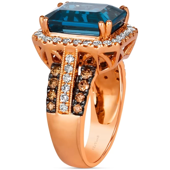 Best reviews of 💯 Le Vian Men's Deep Sea Blue Topaz (4-1/2 Ct. T.w.) & Diamond (3/8 Ct. T.w.) Ring In Sterling Silver ❤️ 4 Best reviews of 💯 Le Vian Men's Deep Sea Blue Topaz (4-1/2 Ct. T.w.) & Diamond (3/8 Ct. T.w.) Ring In Sterling Silver ❤️ - Image 2
