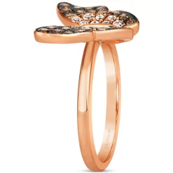 Cheap 🔥 Le Vian Ombré Diamond (5/8 Ct. T.w.) & Vanilla Diamond (1/10 Ct. T.w.) Butterfly Ring In 14k Rose Gold ✨ -Le Vian Shop unnamed file 498
