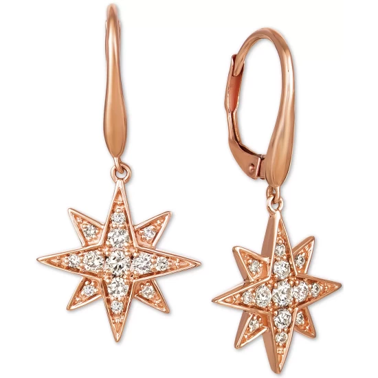 Cheapest 😀 Le Vian Nude Diamonds™ Celestial Star Drop Earrings (3/8 Ct. T.w.) In 14k Rose Gold 😀 4 Cheapest 😀 Le Vian Nude Diamonds™ Celestial Star Drop Earrings (3/8 Ct. T.w.) In 14k Rose Gold 😀 - Image 2