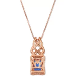 Discount ✨ Le Vian Blueberry Tanzanite (1-1/4 Ct. T.w.) & Diamond (1/2 Ct. T.w.) Scrollwork Halo Adjustable 20 Pendant Necklace In 14k Rose Gold ❤️ -Le Vian Shop unnamed file 547