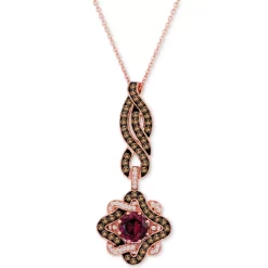 Hot Sale 🌟 Le Vian Raspberry Rhodolite (7/8 Ct. T.w.) & Diamond (5/8 Ct. T.w.) Twist Star 18 Pendant Necklace In 14k Rose Gold 😉 -Le Vian Shop unnamed file 549