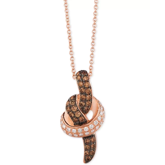 Hot Sale 🛒 Le Vian Chocolatier® Diamond Pendant Necklace (1/2 Ct. T.w.) In 14k White Or Rose Gold 👏 4 Hot Sale 🛒 Le Vian Chocolatier® Diamond Pendant Necklace (1/2 Ct. T.w.) In 14k White Or Rose Gold 👏 - Image 2