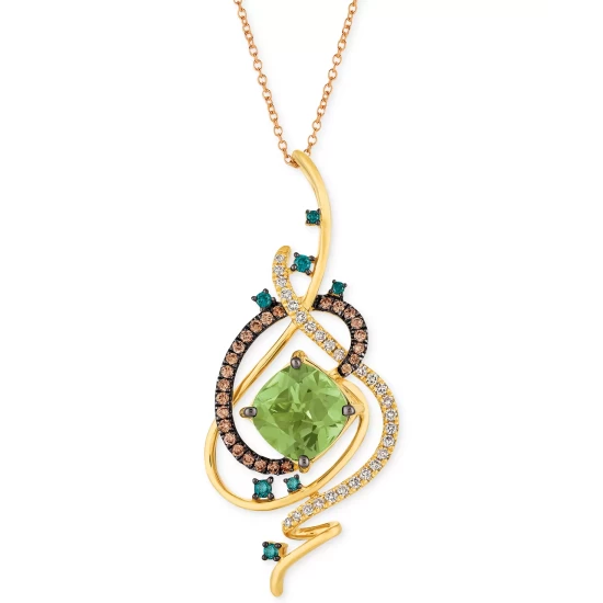 Top 10 ⭐ Le Vian Exotics® Crazy Collection® Mint Julep Quartz™ (3-1/4 Ct. T.w.) & Diamond (3/4 Ct. T.w.) 18 Pendant Necklace In 14k Gold Yellow Gold 🧨 4 Top 10 ⭐ Le Vian Exotics® Crazy Collection® Mint Julep Quartz™ (3-1/4 Ct. T.w.) & Diamond (3/4 Ct. T.w.) 18 Pendant Necklace In 14k Gold Yellow Gold 🧨 - Image 2