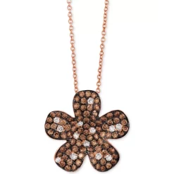 Best reviews of π Le Vian Grape Amethyst (7/8 Ct. T.w.) & Nude Diamond (1/4 Ct. T.w.) Open Heart Pendant Necklace In 14k Rose Gold, 18 + 2 Extender π―