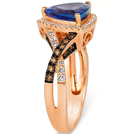 Deals 🔥 Le Vian Blueberry Tanzanite (2-1/4 Ct. T.w.) & Diamond (1/2 Ct. T.w.) Halo Ring In 14k Rose Gold Strawberry Gold 🔥 7 Deals 🔥 Le Vian Blueberry Tanzanite (2-1/4 Ct. T.w.) & Diamond (1/2 Ct. T.w.) Halo Ring In 14k Rose Gold Strawberry Gold 🔥 - Image 5