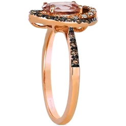 Buy 😀 Le Vian Peach Morganite (7/8 Ct. T.w.) & Diamond (3/8 Ct. T.w.) Halo Ring In 14k Rose Gold ✔️ -Le Vian Shop unnamed file 633