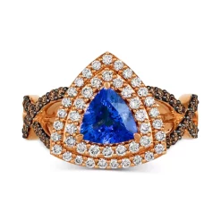 Coupon 😍 Le Vian Blueberry Tanzanite (1 Ct. T.w.) & Diamond (3/4 Ct. T.w.) Trillion Double Halo Ring In 14k Rose Gold 👍 -Le Vian Shop unnamed file 638