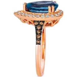 Cheap 🤩 Le Vian Deep Sea Blue Topaz (3 Ct. T.w.) & Diamond (3/8 Ct. T.w.) Teardrop Halo Ring In 14k Rose Gold 14k Strawberry Gold Ring 🥰 -Le Vian Shop unnamed file 640