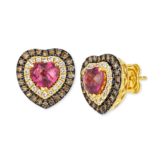 Top 10 ๐ Le Vian Peach Morganite Multi-Stone Earrings In 14k Rose Gold ๐ 3 Top 10 ๐ Le Vian Peach Morganite Multi-Stone Earrings In 14k Rose Gold ๐