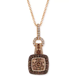 Hot Sale 👍 Le Vian Chocolatier® Diamond Halo Cluster 18 Pendant Neckace (7/8 Ct. T.w.) In 14k Rose Gold 🛒 -Le Vian Shop unnamed file 649