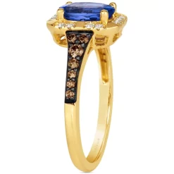 Discount ✨ Le Vian Denim Ombré (1/3 Ct. T.w.) & White Sapphire (1/20 Ct. T.w.) Bar 18 Pendant Necklace In 14k White Gold 🥰 -Le Vian Shop unnamed file 657