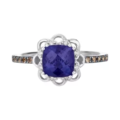 Promo ⌛ Le Vian Blueberry Tanzanite (1-1/3 Ct. T.w.) & Diamond (1/6 Ct. T.w.) Flower Ring In 14k White Gold ⭐ -Le Vian Shop unnamed file 684