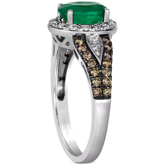 Promo 👍 Le Vian Emerald (7/8 Ct. T.w.) & Diamond (1/2 Ct. T.w.) Halo Ring In 14k White Gold 🧨 7 Promo 👍 Le Vian Emerald (7/8 Ct. T.w.) & Diamond (1/2 Ct. T.w.) Halo Ring In 14k White Gold 🧨 - Image 5