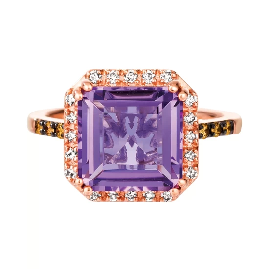 Promo 🛒 Le Vian Grape Amethyst (4-1/6 Ct. T.w.) & Diamond (1/4 Ct. T.w.) Ring In 14k Rose Gold ✨ 7 Promo 🛒 Le Vian Grape Amethyst (4-1/6 Ct. T.w.) & Diamond (1/4 Ct. T.w.) Ring In 14k Rose Gold ✨ - Image 5
