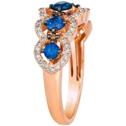 Outlet 🎁 Le Vian Blueberry Sapphire (3/4 Ct. T.w.) & Diamond (7/8 Ct. T.w.) Scalloped Ring In 14k Rose Gold No Color 😉 -Le Vian Shop unnamed file 704