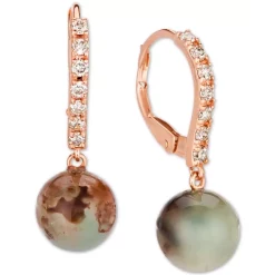 Wholesale ✔️ Le Vian Aquaprase & Nude Diamond (1/4 Ct. T.w.) Drop Earrings In 14k Rose Gold 🥰 -Le Vian Shop unnamed file 723