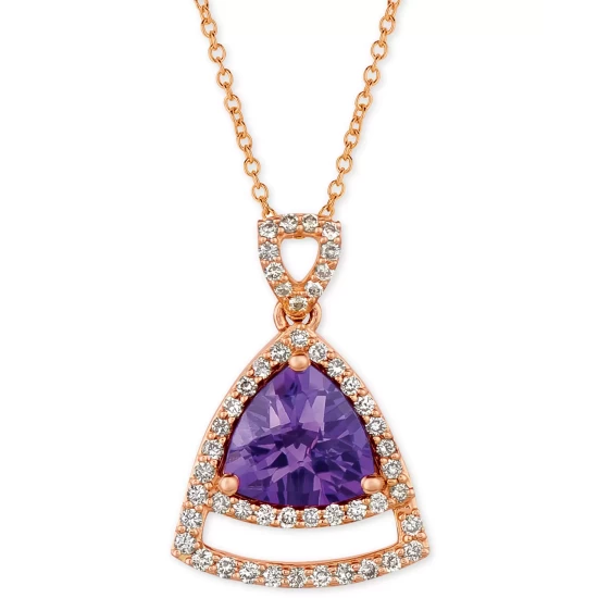 Best reviews of ⭐ Le Vian Grape Amethyst (1-5/8 Ct. T.w.) & Vanilla Diamond (1/3 Ct. T.w.) 18 Pendant Necklace In 14k Rose Gold 💯 4 Best reviews of ⭐ Le Vian Grape Amethyst (1-5/8 Ct. T.w.) & Vanilla Diamond (1/3 Ct. T.w.) 18 Pendant Necklace In 14k Rose Gold 💯 - Image 2