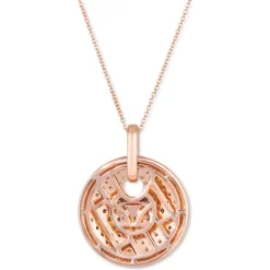 Best Pirce 🌟 Le Vian Nude Diamond Double Teardrop Pendant Necklace (7/8 Ct. T.w.) In 14k Rose Gold, 18 + 2 Extender ⭐