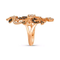 Deals 🔥 Le Vian Chocolate Diamond® & Vanilla Diamond® Bolo Bracelet (3/4 Ct. T.w.) In 14k Rose Gold 🔥