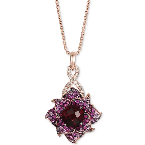 Buy 😀 Le Vian Multi-Gemstone & Nude Diamond Flower Drop Earrings, Necklace & Ring Collection In 14k Rose Gold 🎉 3 Buy 😀 Le Vian Multi-Gemstone & Nude Diamond Flower Drop Earrings, Necklace & Ring Collection In 14k Rose Gold 🎉