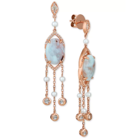 Best reviews of ๐คฉ Le Vian Turquoise Aquaprase (14 X 10mm), White Topaz (1 Ct. T.w.) & Cultured Freshwater Pearl (3mm) Drop Earrings In 14k Rose Gold, Created For Macy's ๐ 6 Best reviews of ๐คฉ Le Vian Turquoise Aquaprase (14 X 10mm), White Topaz (1 Ct. T.w.) & Cultured Freshwater Pearl (3mm) Drop Earrings In 14k Rose Gold, Created For Macy's ๐ - Image 4