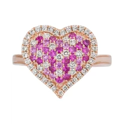 Deals ⌛ Le Vian Strawberry Ombré® Pink Ombré Ruby (1/2 Ct. T.w.) & Nude Diamond (3/8 Ct. T.w.) Heart Ring In 14k Rose Gold Pink Sapphire ⭐ -Le Vian Shop unnamed file 795