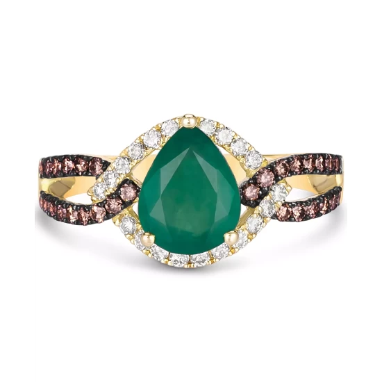 Promo 🥰 Le Vian New Emerald (1-1/2 Ct. T.w.) & Diamond (1/2 Ct. T.w.) Ring In 14k Gold ❤️ 8 Promo 🥰 Le Vian New Emerald (1-1/2 Ct. T.w.) & Diamond (1/2 Ct. T.w.) Ring In 14k Gold ❤️ - Image 6