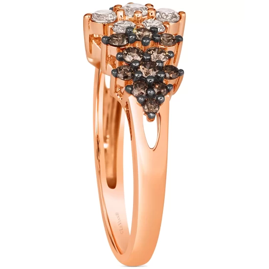 Flash Sale 🔥 Le Vian Men's Chocolate Diamond (3/8 Ct. T.w.) & Nude Diamond (1/5 Ct. T.w.) Diagonal Ring In Sterling Silver & 14k Gold-Plate 🎁 4 Flash Sale 🔥 Le Vian Men's Chocolate Diamond (3/8 Ct. T.w.) & Nude Diamond (1/5 Ct. T.w.) Diagonal Ring In Sterling Silver & 14k Gold-Plate 🎁 - Image 2