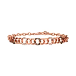 Hot Sale 😉 Le Vian Chocolate Diamond® (1/4 Ct. T.w.) & Nude Diamond™ (1/5 Ct. T.w.) Link Bracelet In 14k Rose Gold 🤩 -Le Vian Shop unnamed file 866