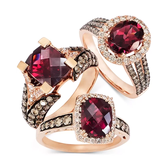 Best Pirce 🔥 Le Vian Raspberry Rhodolite® (2 Ct. T.w.) And Diamond (5/8 Ct. T.w.) Ring In 14k Rose Gold Garnet 🥰 9 Best Pirce 🔥 Le Vian Raspberry Rhodolite® (2 Ct. T.w.) And Diamond (5/8 Ct. T.w.) Ring In 14k Rose Gold Garnet 🥰 - Image 7