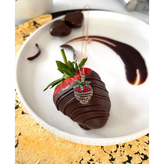 Best deal 🛒 GODIVA X Le Vian® Chocolate Covered Strawberry Pendant Necklace Featuring Multi-Gemstone (5/8 Ct. T.w.) & Chocolate Diamond (3/8 Ct. T.w.) In 14k Rose Gold 14k Strawberry Gold Pendant ❤️ 6 Best deal 🛒 GODIVA X Le Vian® Chocolate Covered Strawberry Pendant Necklace Featuring Multi-Gemstone (5/8 Ct. T.w.) & Chocolate Diamond (3/8 Ct. T.w.) In 14k Rose Gold 14k Strawberry Gold Pendant ❤️ - Image 4