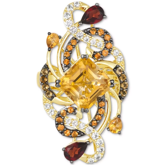 Cheap 👍 Le Vian Crazy Collection® Multi-Gemstone Swirling Cluster Ring (6-1/4 Ct. T.w.) In 14k Gold Citrine 👍 8 Cheap 👍 Le Vian Crazy Collection® Multi-Gemstone Swirling Cluster Ring (6-1/4 Ct. T.w.) In 14k Gold Citrine 👍 - Image 6