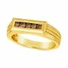 Promo ⭐ Le Vian Chocolatier® Men's Chocolate Diamond Rope Design Ring (1/3 Ct. T.w.) In 14k Gold 💯 -Le Vian Shop unnamed file 915