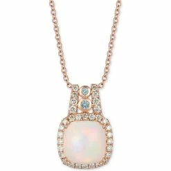 New 🔔 Le Vian Neopolitan Opal (2-1/6 Ct. T.w.), Blue Topaz (1/10 Ct. T.w.) & Nude Diamond (1/2 Ct. T.w.) 18 Pendant Necklace In 14k Rose Gold 🔔