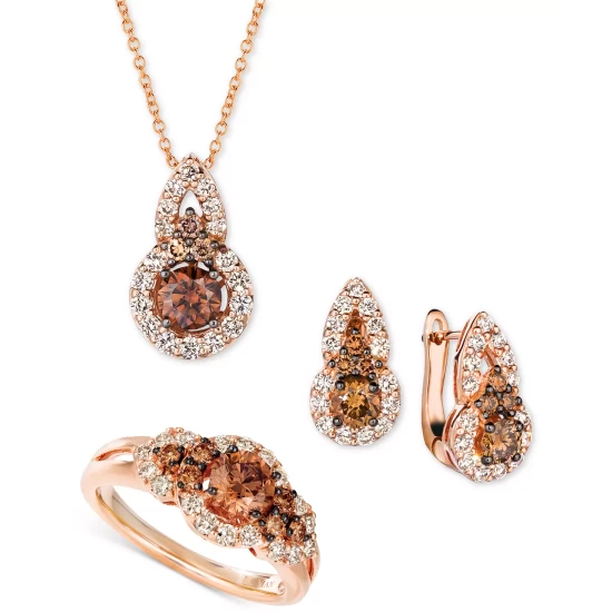 Budget 🎁 Le Vian Crazy Collection® Multi-Stone Ring In 14k Strawberry Rose Gold (8 Ct. T.w.) 👏 3 Budget 🎁 Le Vian Crazy Collection® Multi-Stone Ring In 14k Strawberry Rose Gold (8 Ct. T.w.) 👏