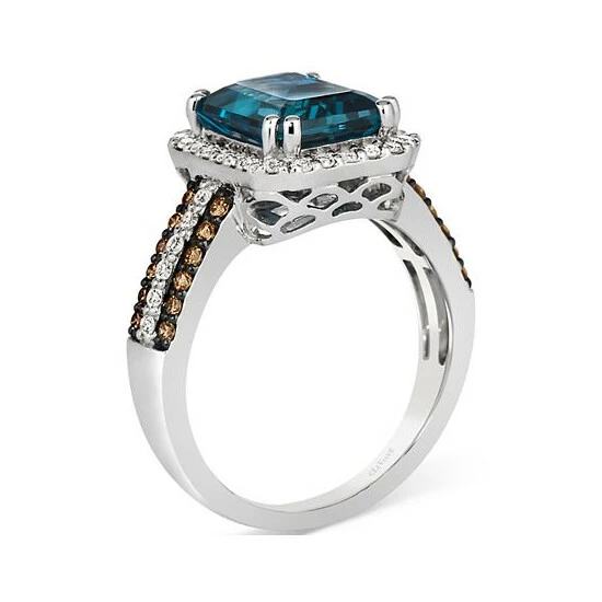 Cheap ๐ฏ Le Vian Deep Sea Blue Topaz (3-1/3 Ct. T.w.) & Diamond (5/8 Ct. T.w.) Halo Ring In 14k White Gold Vanilla Gold ๐ 5 Cheap ๐ฏ Le Vian Deep Sea Blue Topaz (3-1/3 Ct. T.w.) & Diamond (5/8 Ct. T.w.) Halo Ring In 14k White Gold Vanilla Gold ๐ - Image 3