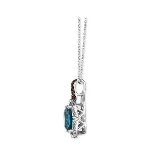 Best deal 🤩 Le Vian Deep Sea Blue Topaz (3 Ct. T.w.) & Diamond (3/8 Ct. T.w.) Adjustable 20 Pendant Necklace In 14k White Gold 14k Vanilla Gold Pendant 🌟 4 Best deal 🤩 Le Vian Deep Sea Blue Topaz (3 Ct. T.w.) & Diamond (3/8 Ct. T.w.) Adjustable 20 Pendant Necklace In 14k White Gold 14k Vanilla Gold Pendant 🌟 - Image 2