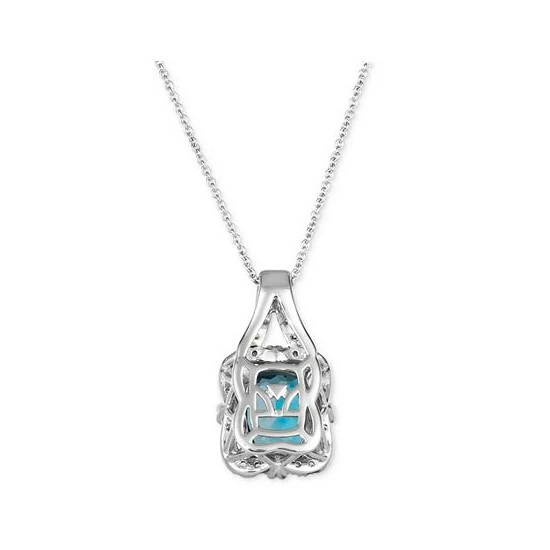 Best deal 🤩 Le Vian Deep Sea Blue Topaz (3 Ct. T.w.) & Diamond (3/8 Ct. T.w.) Adjustable 20 Pendant Necklace In 14k White Gold 14k Vanilla Gold Pendant 🌟 5 Best deal 🤩 Le Vian Deep Sea Blue Topaz (3 Ct. T.w.) & Diamond (3/8 Ct. T.w.) Adjustable 20 Pendant Necklace In 14k White Gold 14k Vanilla Gold Pendant 🌟 - Image 3